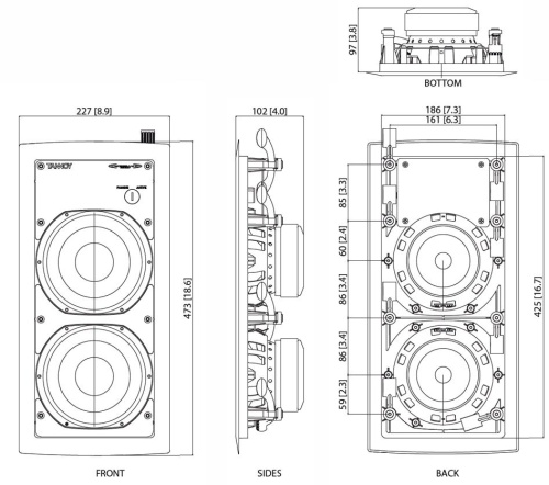 Tannoy IW 62S-WH фото 2